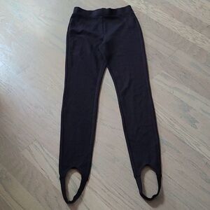WALTER BAKER Black Sloan Solid Ponte Leggings size M NWOT Stirrups worn 1x
